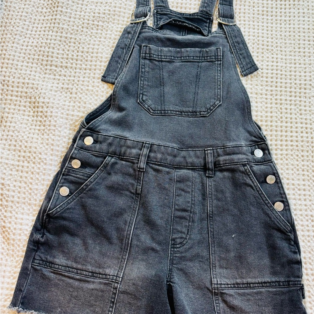 SO Charcoal Denim Overalls